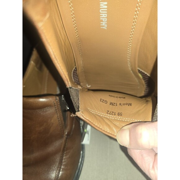 Johnston & Murphy Men’s Brown Leather Slip-On Loafers Size 12M | Worn Once - Picture 6 of 9